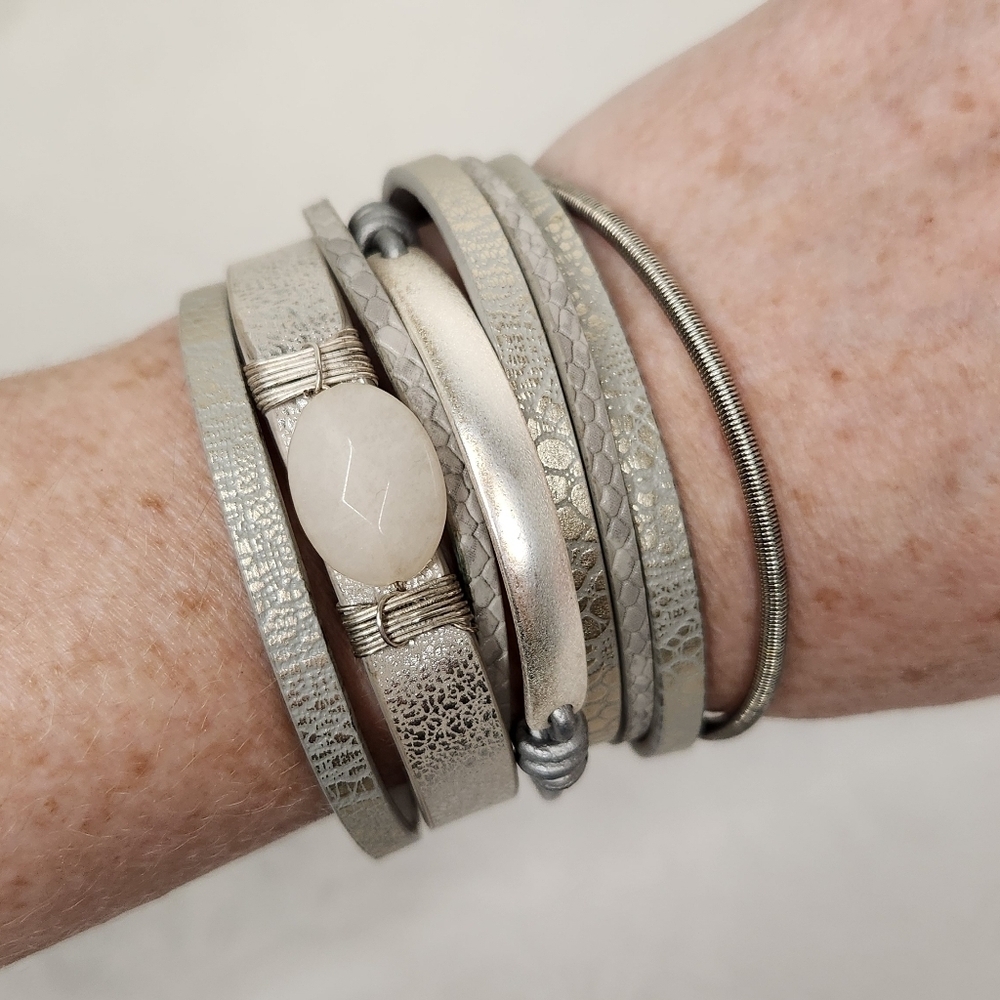Silver Multi-Layered Bracelet